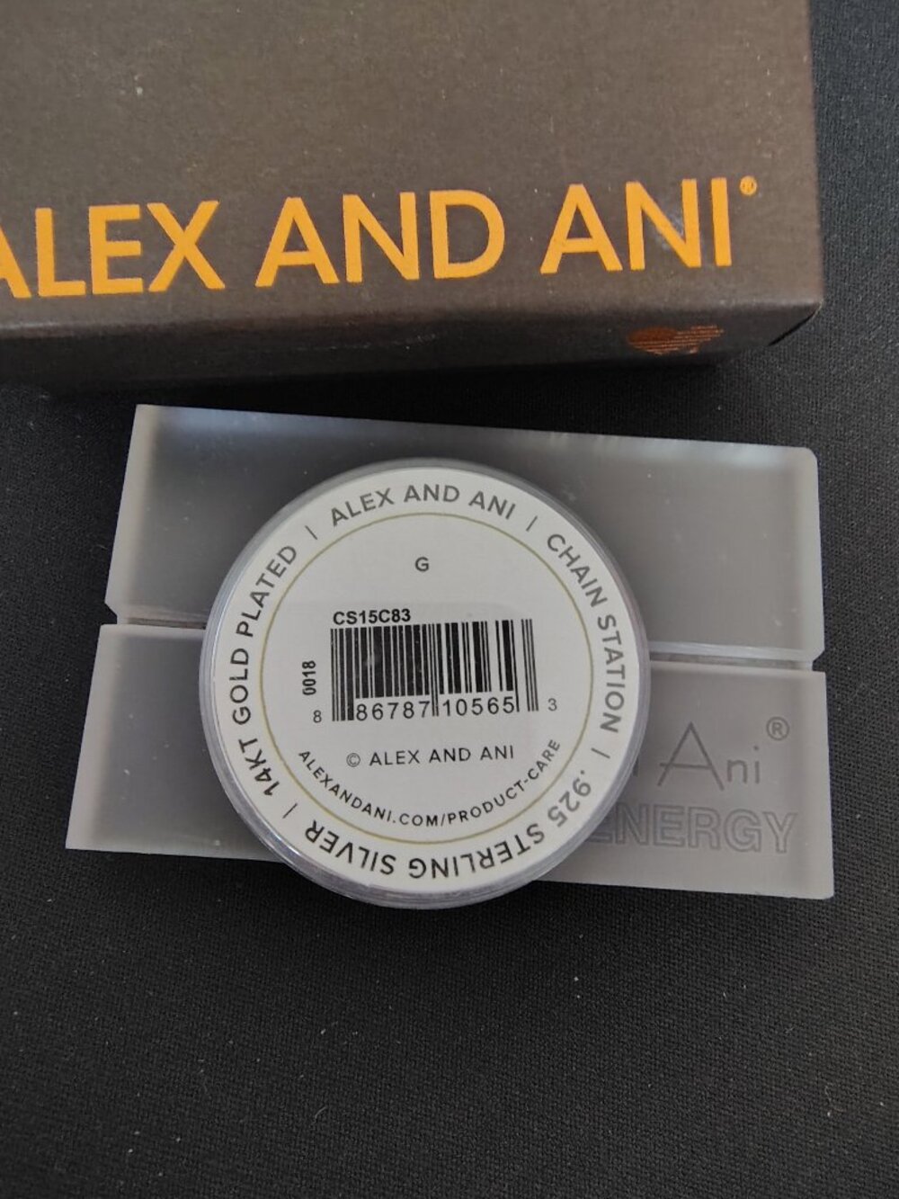 Alex and Ani 14kt Sterling Silver Initial G Charm 901 - Picture 2 of 2